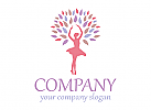 Ballerina logo, Kosmetik logo, Baum logo, Blatt logo, Yoga logo, Spa logo, Wellness logo, Pflege logo