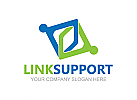 Link logo, Verbindung logo, Menschen logo, Beratung logo, Untersttzung logo, Pflege logo