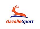 Gazelle, Sprung, Geschwindigkeit, Firma, Logo, Grafikdesign