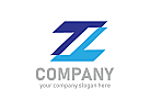 Buchstabe Z Logo, Symbol Z Logo, Daten, Technologie, Software, Internet, Logo