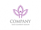 Ökologie Logo, Lotus Logo, Yoga Logo, Blume Logo, Natur Logo, Wellness, Spa, Kosmetik, Massage, Hotel