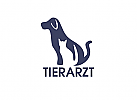 , Zeichnung, Hund, Katze, Tierarzt, Logo