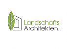 ko, Zeichen, zweifarbig, Zeichnung, Baum, Haus, Landschaftsarchitektur, Grtner, Logo