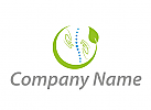 Zwei Hnde, Wirbelsule, Blatt, Orthopdie, Chiropraktiker, Physiotherapie, Osteopathie, Logo