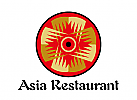Zeichen, Kreis, Asia Muster, Restaurant, Dienstleistung