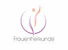 , Zeichen, zweifarbig, Zeichnung, Frau, Frauenarzt, Logo