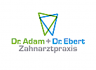 Zeichen, zweifarbig, Zahn, Zahnarzt, Zahnarztpraxis, Gemeinschaftspraxis, Logo