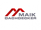 Zeichen, zweifarbig, Zeichnung, Dach, M, Dachdecker, Logo