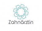 Zeichen, Zhne, Blume, Zahnarztpraxis, Logo