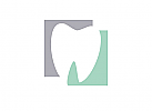 Zeichen, zweifarbig, Zahn, Zahnarztpraxis, Logo