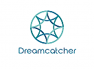Zeichen, Traumfänger, Dreamcatcher, Kreis, Logo