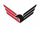 Zeichen, zweifarbig, Zeichnung, Vogel, Adler, Logo