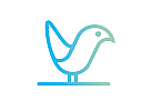 Zeichnung, zweifarbig, Vogel, Bluebird, Logo