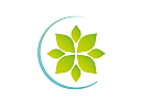 Naturheilkunde, Blume, Arztpraxis, Logo