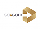 Zeichen, Gold, Pfeil, Logo