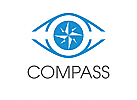Zeichen, Auge, Kompass, Optiker, Augenarzt, Sicherheitsdienst, Logo