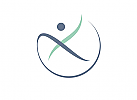 , Physiotherapie, Mensch, Kreis, Logo