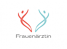 , Zeichen, zweifarbig, Zeichnung, Frauenarzt, Logo