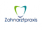 Zeichen, zweifarbig, Zahn, Zahnarzt, Zahnarztpraxis, Logo, Logo