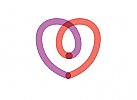 , zweifarbig, Herz, Kreislauf, Kardiologie, Logo