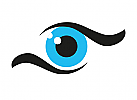 Zeichen, zweifarbig, Security, Optiker, Auge, Augenarzt, Logo