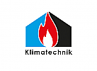 , Haus, Handwerk, Heizung, Kamin, Klimatechnik, Sanitr, Klempner, Logo