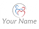 Zwei Menschen, Personen, Herz, Logo