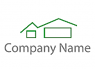 kologisch, Dcher, Huser, Immobilien Logo