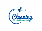 Ökologie, Öko, Reinigung, Homecleaning, Besen, Kehrmaschine, Staubsauger, Waschen, Hauswirtschaft Logo