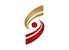 Zeichen, Signet, Schleife, Kugel, S, Logo, abstrakt