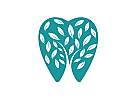 Zahnarzt Logo, Zahn, Baum, Blätter, Zahnarztpraxis Logo