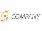 kologisch, Spirale und Kreise in Gold Logo