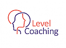 Zeichen, zweifarbig, zwei Kpfe, Coaching, Psychotherapie, Arztpraxis Logo