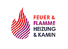 Flamme Logo, Heizung, Klima, Kamin, Klempner Logo