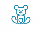 Teddy, Bär, Herz, Logo