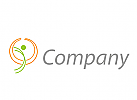 , kologisch, Person, Mensch in Bewegung, Orthopdie, Chiropraktiker, Physiotherapie, Sportmedizin, Logo