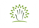 Baum Logo, Natur Logo, Hand Logo