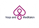Yoga Logo, Meditation Logo, Herz Logo