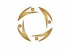 , Kreis Logo, Mensch Logo, Gold Logo