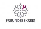 Blume Logo, Menschen Logo, Kreis Logo