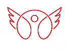 Mensch Logo, Flgel