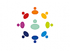 Netzwerk Logo, Mensch Logo