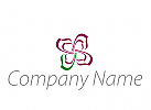 kologisch, Blume, Bltter, Grtner und Heilpraktiker Logo