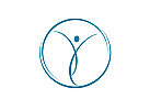 , Mensch Logo, Kreislauf Logo, Arztpraxis Logo