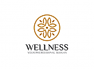 , Zeichen, Kreis und Bltter, Pflanzen, Wellness, Massage, Grtner, Stern Logo