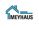 Dachdecker Logo, Haus Logo, Immobilien Logo