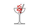 Cocktail, Glas, Bar Logo