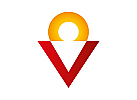 , Mensch Logo, Sonne Logo, V Logo