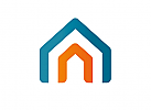 Haus Logo, Bauwerk Logo, Sulen Logo