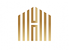 , Haus Logo, A Logo, H Logo, Architekt, Immobilien